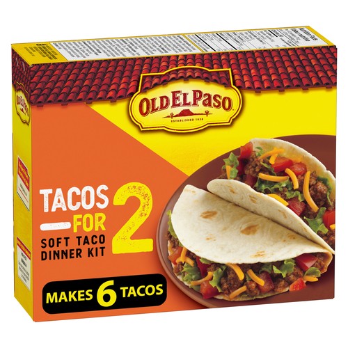 Old El Paso Taco Dinner Kit Tacos For Two Soft 155 g