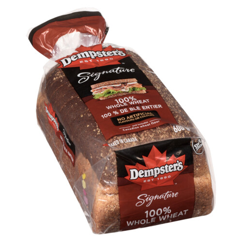Dempster's Signature Bread 100 Whole Wheat 600 g Voilà Online