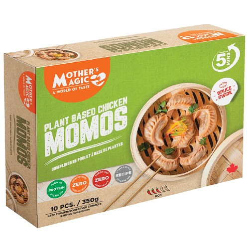 Mother's Magic Plant Based Frozen Momos Chicken 350 g - Voilà