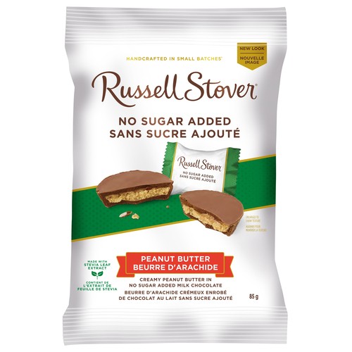 Russell Stover Peanut Butter Cups No Sugar Added Peg Bag 85 g