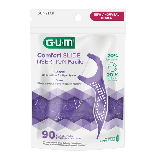 GUM Comfort Slide Flossers 90 Count