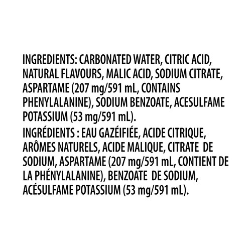 7Up Diet Soft Drink Zero 591 ml (bottle)