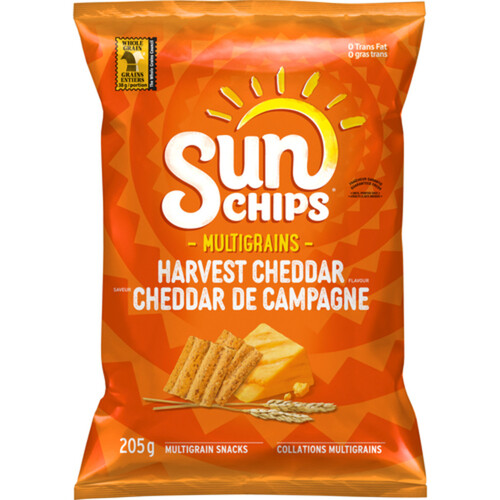 SunChips Harvest Cheddar Flavour Multigrain Snacks 205 g