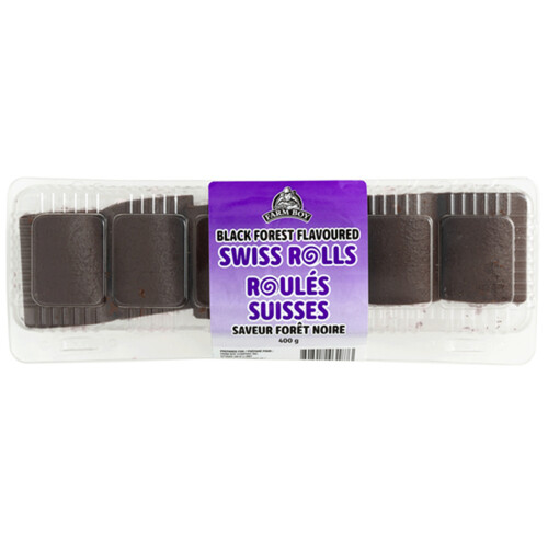 Farm Boy Swiss Rolls Black Forest Flavoured 400 g (frozen)