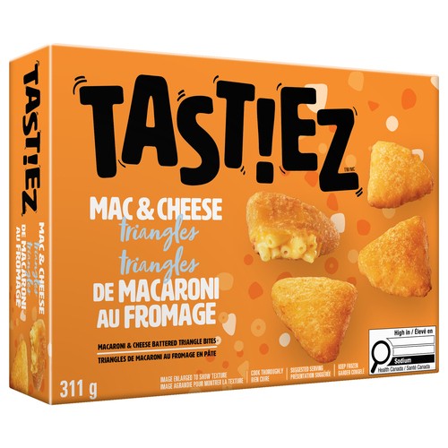 Tastiez Frozen Triangles Mac & Cheese 311 g
