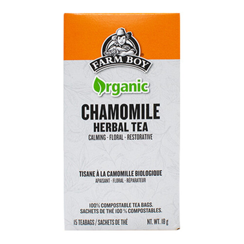 Farm Boy Organic Herbal Tea Chamomile 15 Tea Bags