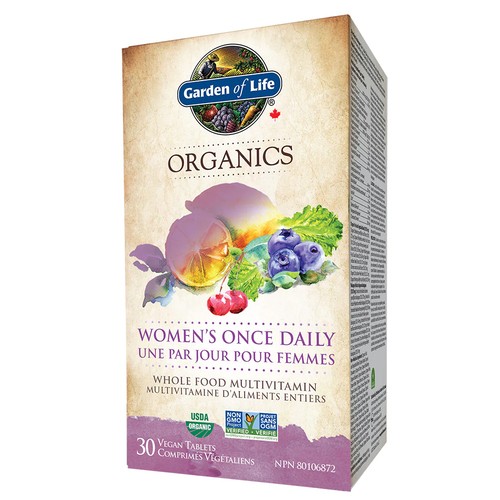 Garden Of Life Organics Vegan Women's Once Daily Tablets 30 Count