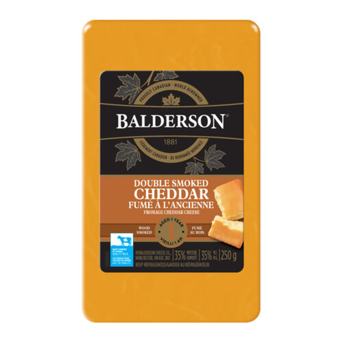 Balderson Double Smoked Cheddar Cheese 250 g