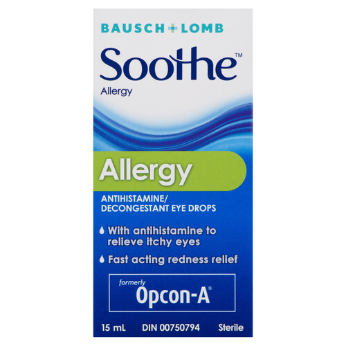 Bausch + Lomb Eye Drops Soothe Allergy 15 ml