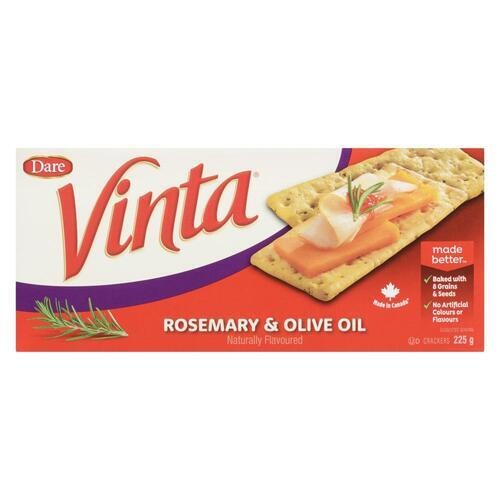 Dare Vinta Crackers Rosemary & Olive Oil 225 g