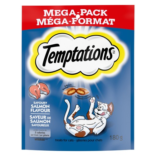 Temptations Adult Cat Treats Savoury Salmon Flavour 180 g