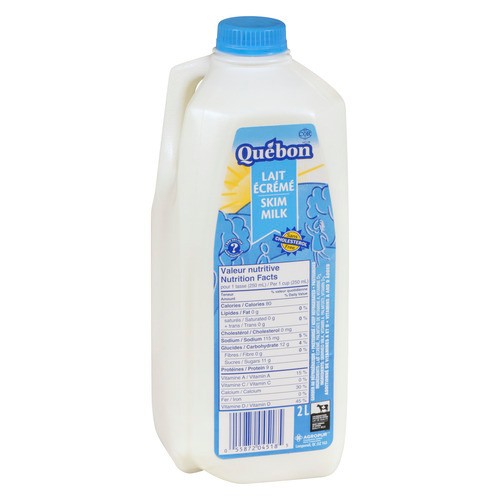 Québon Milk 0% Skimmed 2 L 
