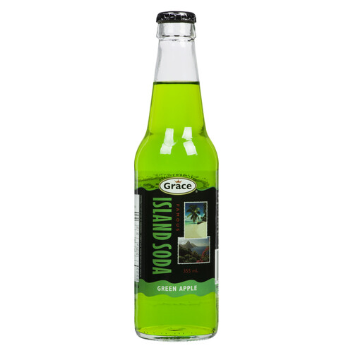 Grace Island Soda Green Apple 355 ml