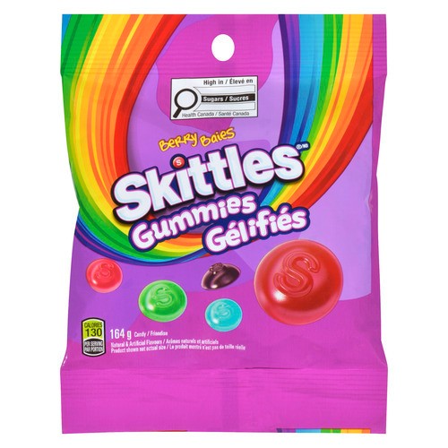 Skittles Gummy Candy Wild Berry Bag 164 g