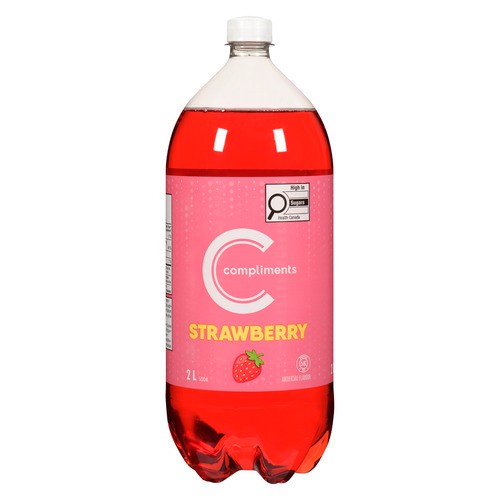 Compliments Soft Drink Strawberry 2 L (bottle)