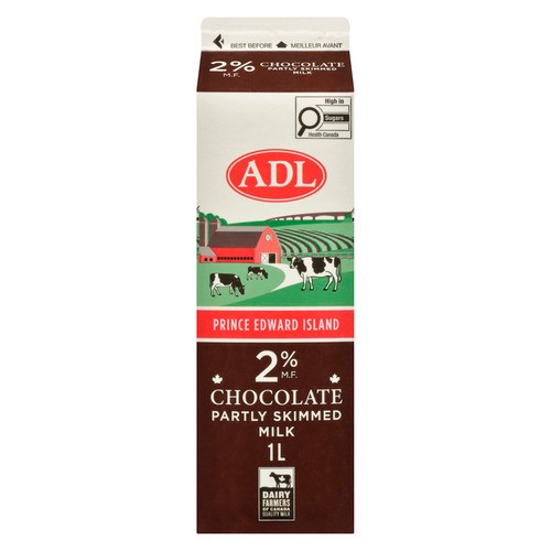 ADL 2% Partly Skimmed Chocolate Milk 1 L