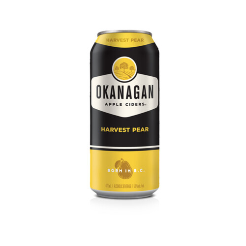 Okanagan Cider 5% Alcohol Harvest Pear 473 ml (can)