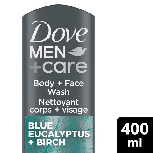 Dove Body And Face Wash Blue Eucalyptus & Birch For Men'S Skin 400 ml