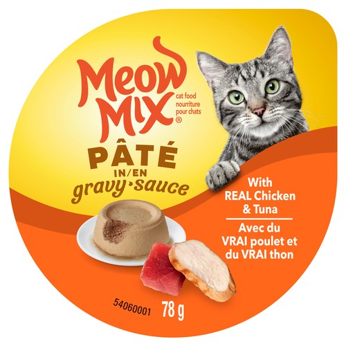 Meow Mix Wet Cat Food Pate In Gravy Chicken & Tuna 78 g 