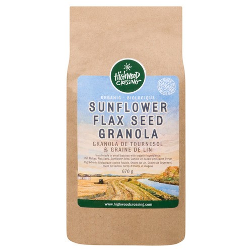 Highwood Crossing Organic Sunflower  Flax Seed Granola 670 g