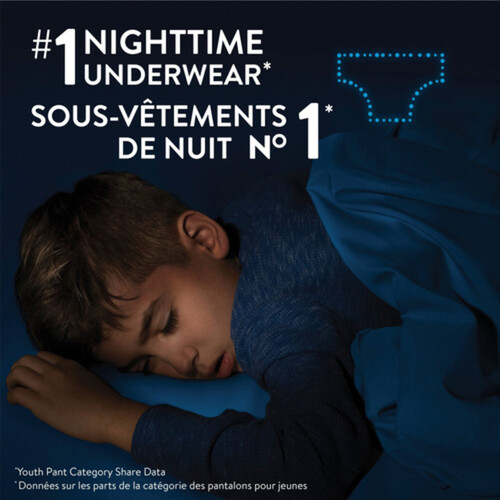 Goodnites Boys Nighttime Bedwetting Underwear Size XL (95-140 lbs) 28 Count  - Voilà Online Groceries & Offers
