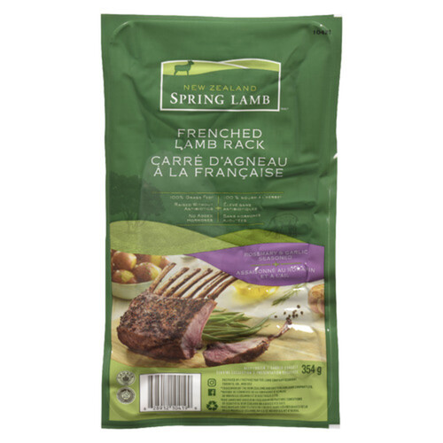 New Zealand Spring Lamb Frozen Rack Of Lamb Rosemary And Garlic 354 g