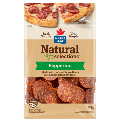 Maple Leaf Natural Selections Deli Sliced Pepperoni 250 g