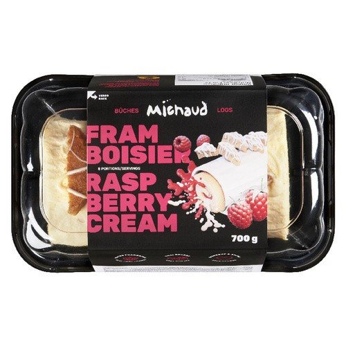 Michaud Framboisier Log 8-inch 700 g (frozen)