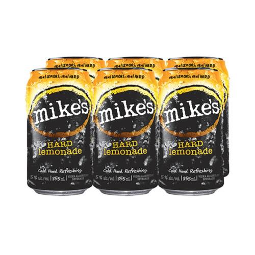 Mikes Cider Hard Lemonade 5% Alcohol 6 x 355 ml (cans)