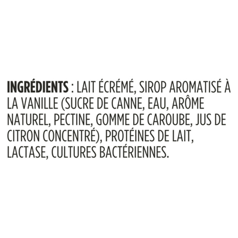 Liberté Greek 0 Lactose Free Yogurt Vanilla High Protein 750 g Voilà