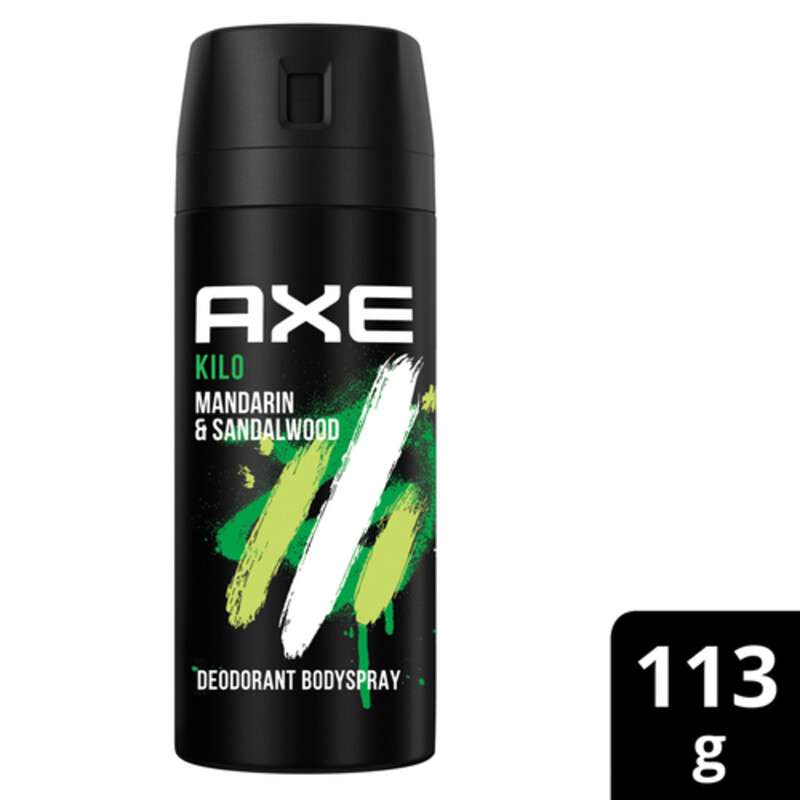 Axe Deodorant Bodyspray Kilo Mandarin & Sandalwood 113 g Voilà Online