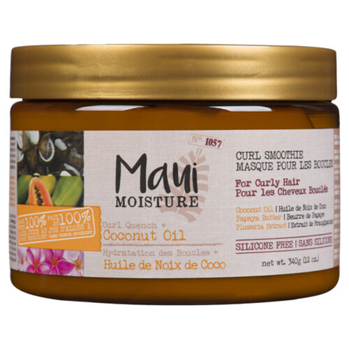 Maui Moisture Hair Mask Curl Smoothie Curl Quench Coconut Oil 340 g