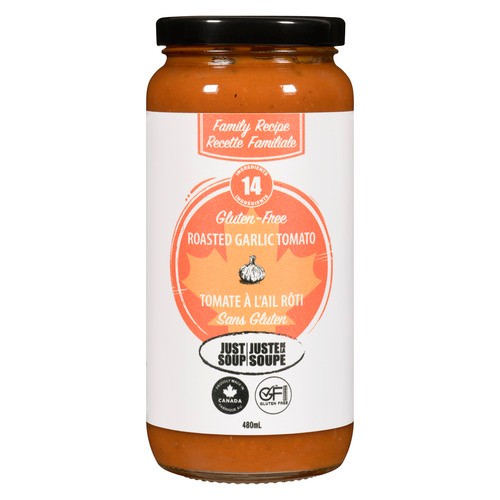 Just Soup Gluten-Free Soup Roasted Garlic Tomato 480 ml