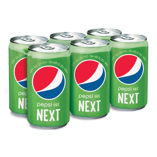 Pepsi Soft Drink Next 6 x 222 ml (cans)