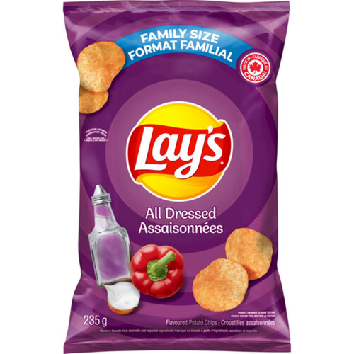Lay's Potato Chips All Dressed Flavoured 235 g