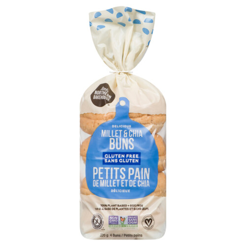 Little Northern Bakehouse Gluten-Free Buns Millet & Chia 320 g (frozen)