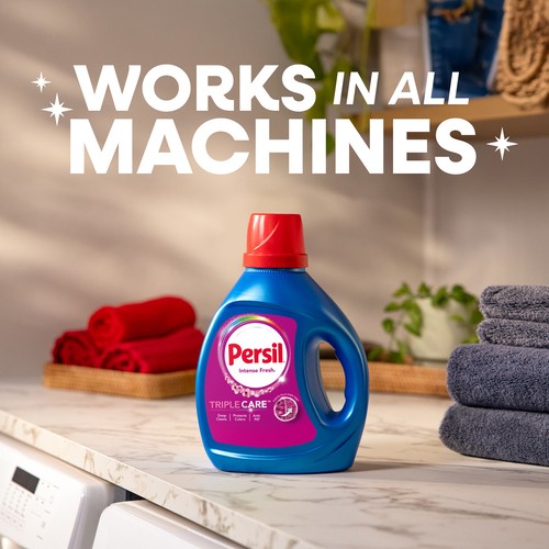 Persil TripleCare Liquid Laundry Detergent Intense Fresh 3.72 L