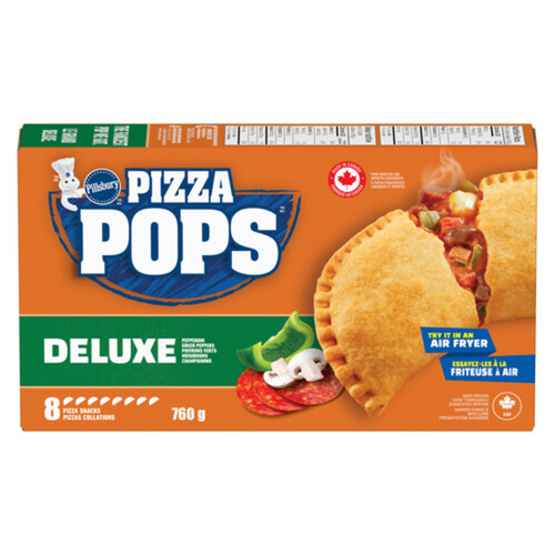 Pillsbury Pizza Pops Frozen Pizza Snack Deluxe Pepperoni Green Peppers Mushrooms 760 g