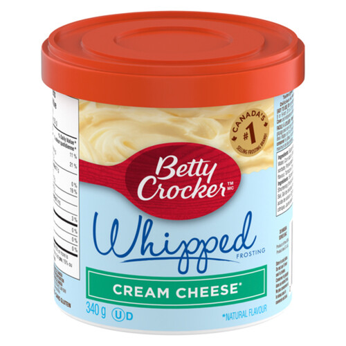 Betty Crocker Gluten Free Whipped Frosting Cream Cheese 340 g