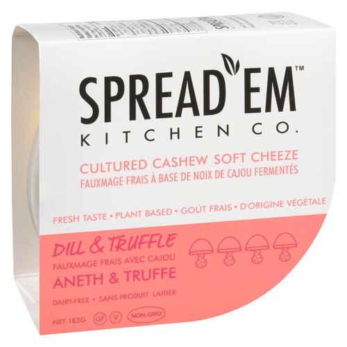 Spread'em Fermented Cashew Cream Cheese Dill Pickle & Truffle 183 g