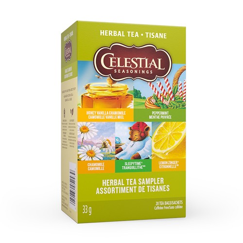 Celestial Seasonings Herbal Tea Sampler 20 Tea Bags