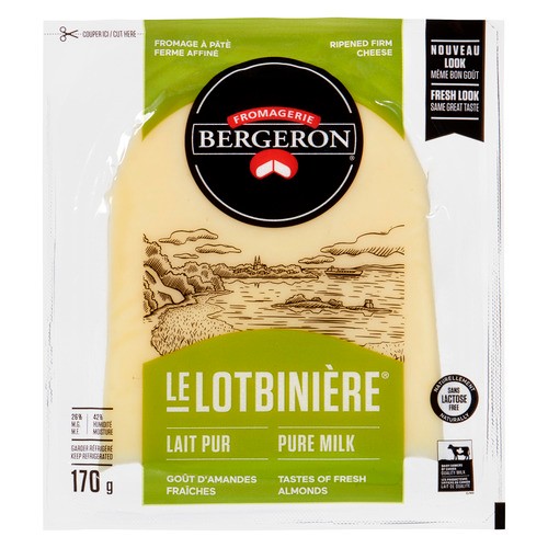 Bergeron Le Lotbinière Lactose-Free Ripened Firm Cheese Pure Milk 170 g