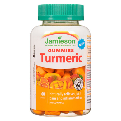 Jamieson Nutritional Supplements High Potency Turmeric Gummies 60 Count