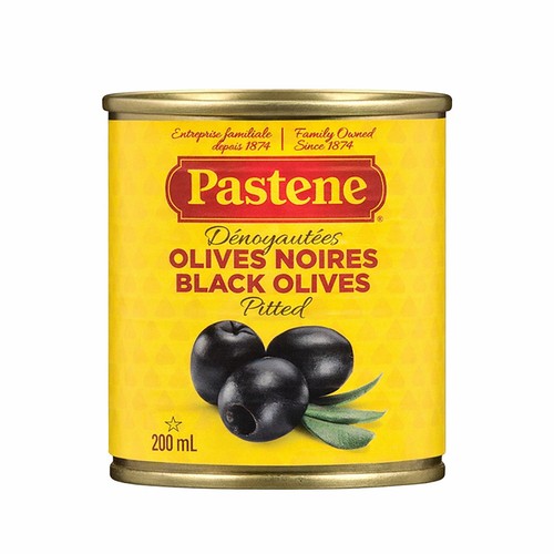 Pastene Ripe Olives Pitted 200 ml