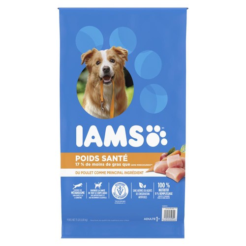 IAMS Adult Healthy Weight Control Dry Dog Food Real Chicken 6.8 kg