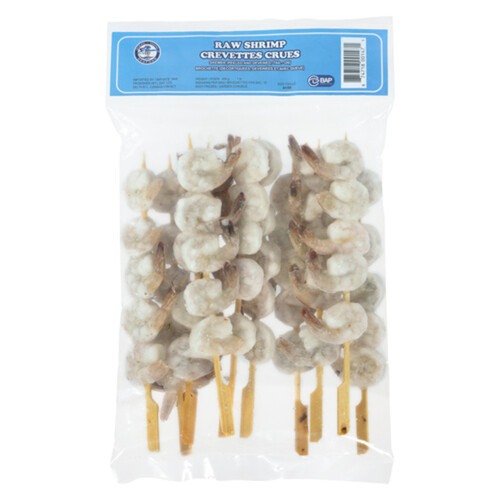 Ocean Mama Frozen Raw Shrimp Skewer 453.59 g