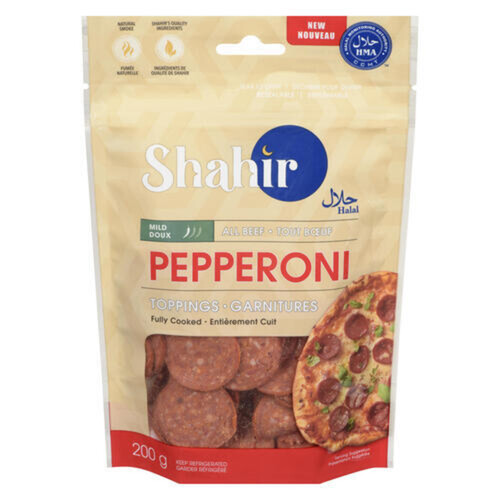 Shahir Halal Toppings Pepperoni Beef Mild 200 g