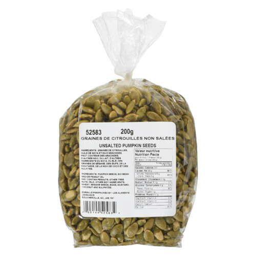 Johnvince Foods Pumpkin Seeds Unsalted 200 g