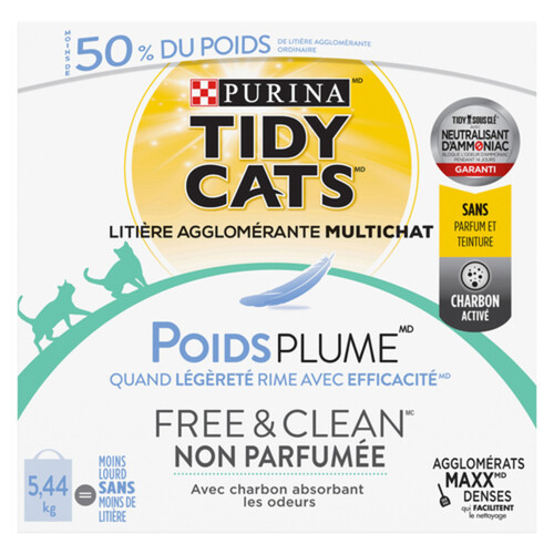 Tidy Cats Cat Litter LightWeight Free & Clean Unscented 5.44 kg