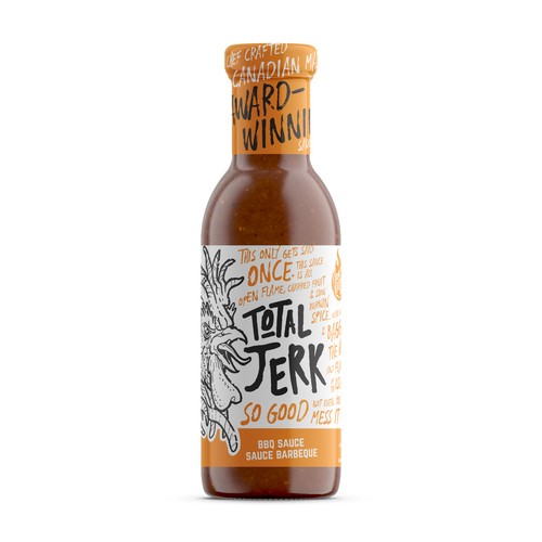 Bow Valley BBQ Total Jerk BBQ Sauce 350 ml